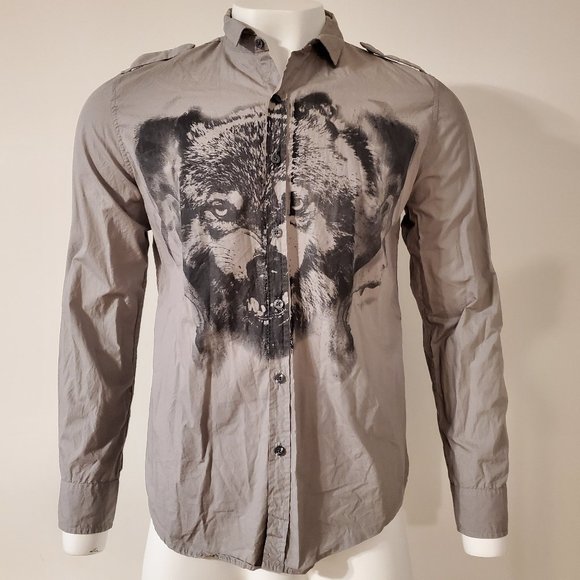 Calvin Klein Jeans Mens Size Medium Button Down - Picture 1 of 7